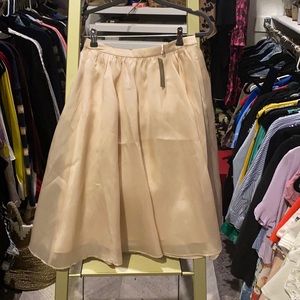 New with tags silk lined midi skirt